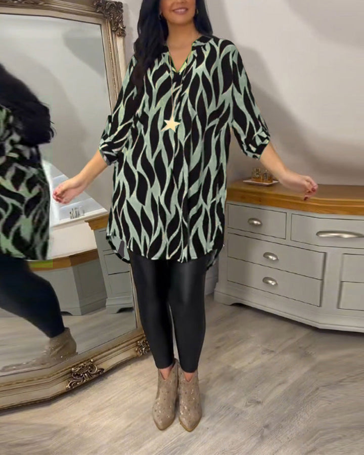 Lydia | Printed Loose-Fit Top