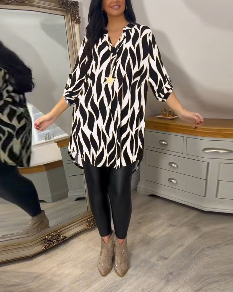 Lydia | Printed Loose-Fit Top