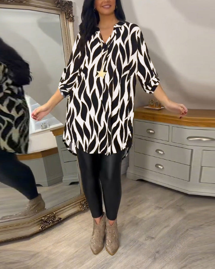 Lydia | Printed Loose-Fit Top