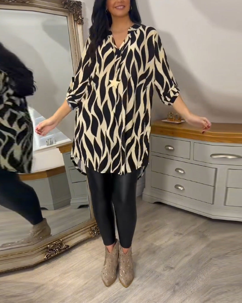Lydia | Printed Loose-Fit Top