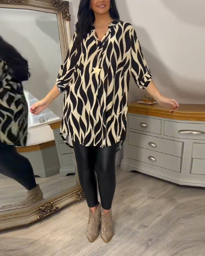 Lydia | Printed Loose-Fit Top