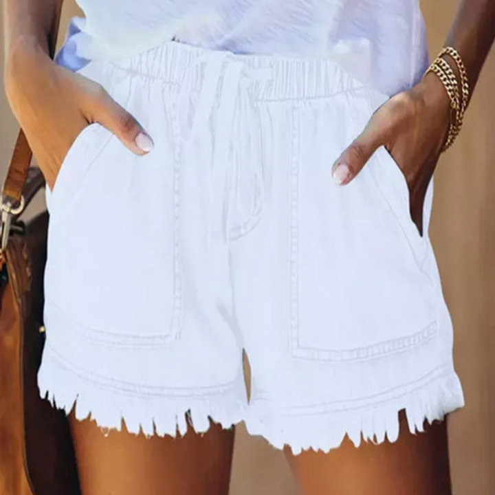IMELDA | Casual Soft Waist-Tie Loose Fit Shorts