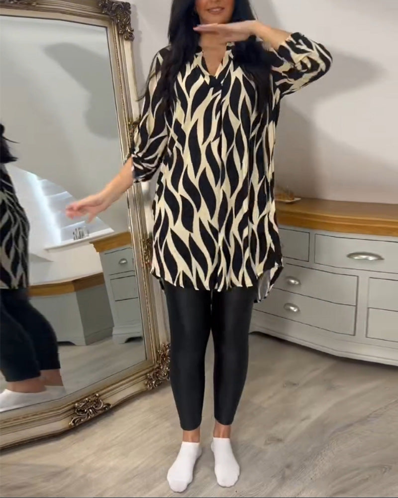 Lydia | Printed Loose-Fit Top