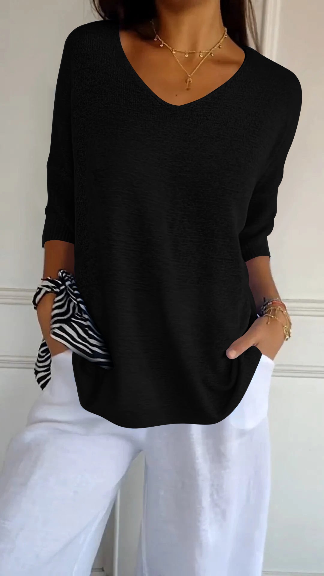 Athena | Casual V-Neck Top
