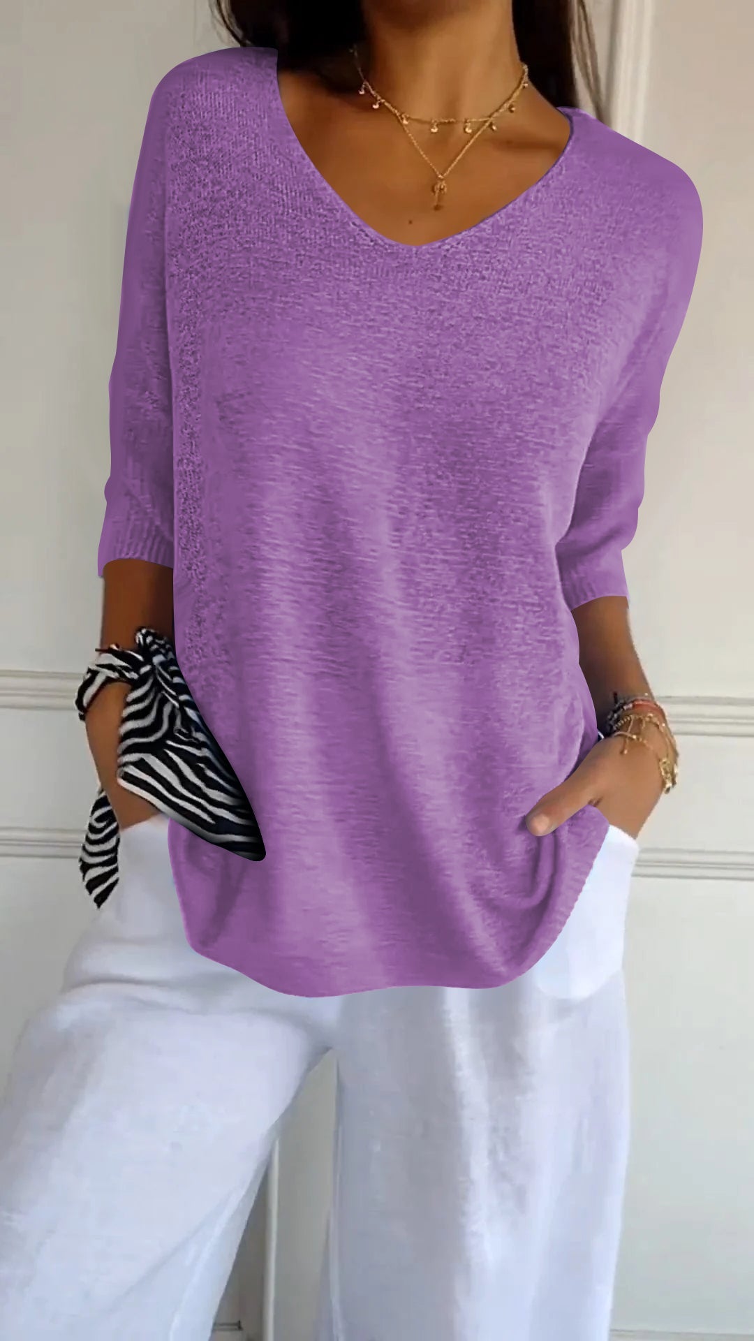 Athena | Casual V-Neck Top