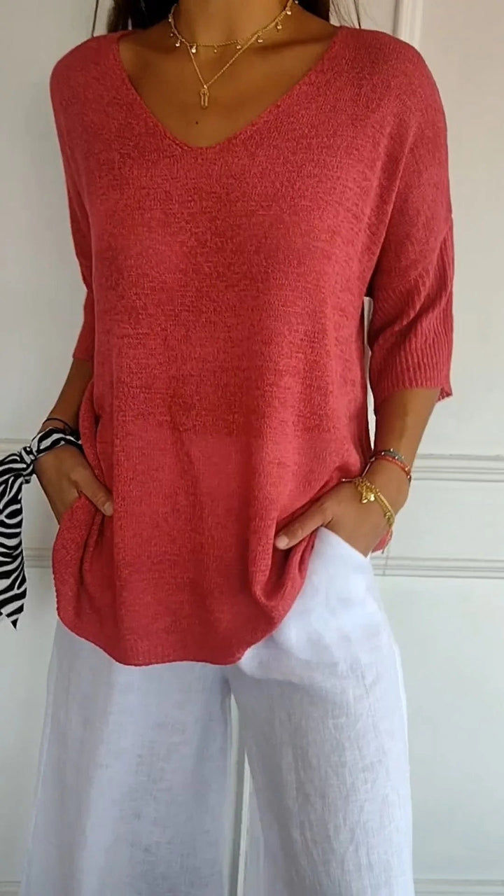 Athena | Casual V-Neck Top
