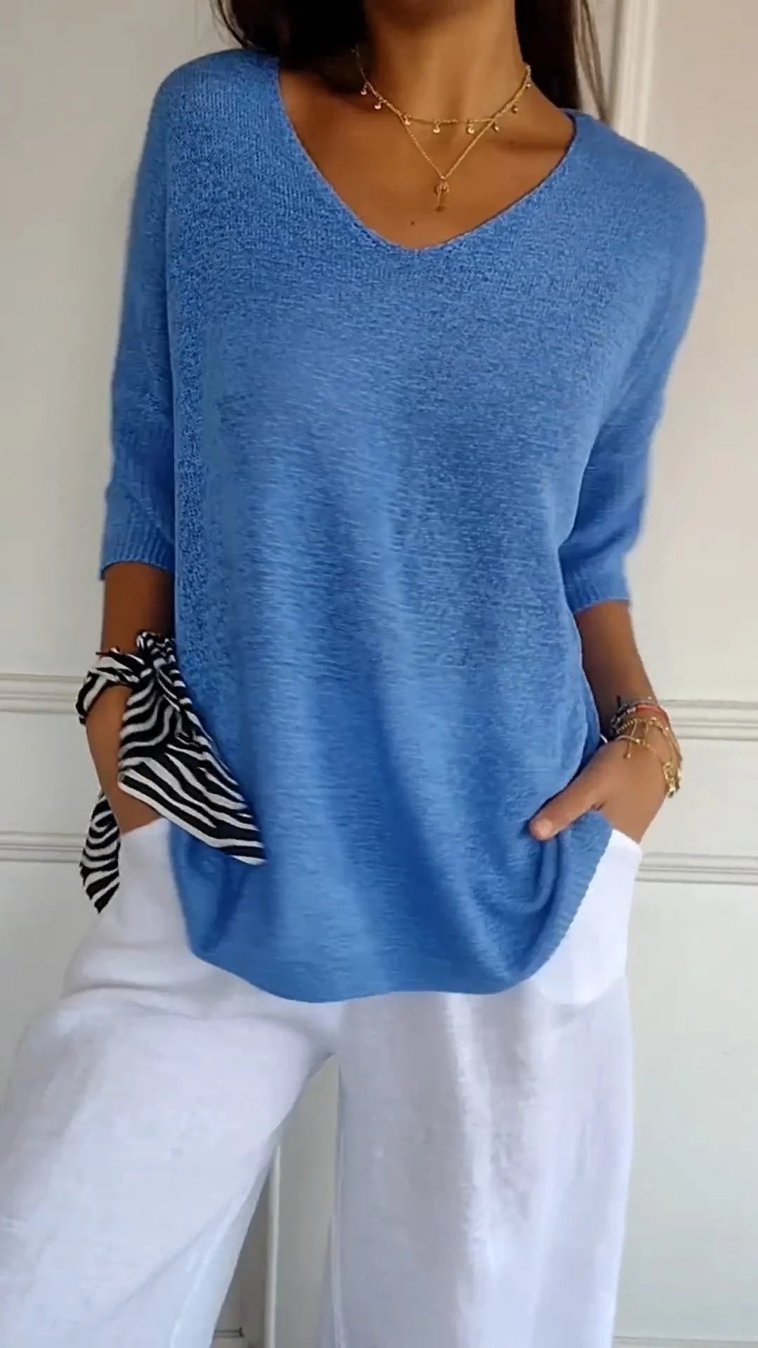 Athena | Casual V-Neck Top
