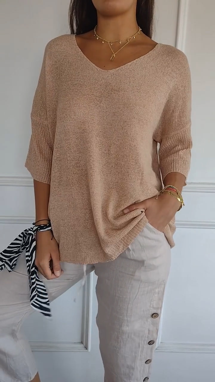 Athena | Casual V-Neck Top