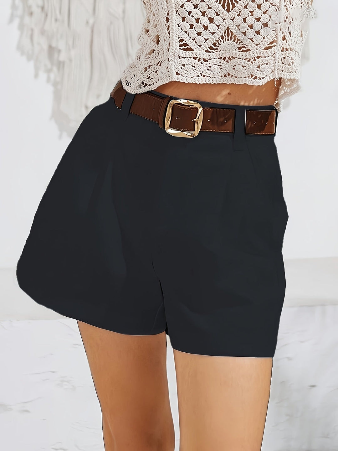 MÉLANIE™ | Chic High-Waist Shorts