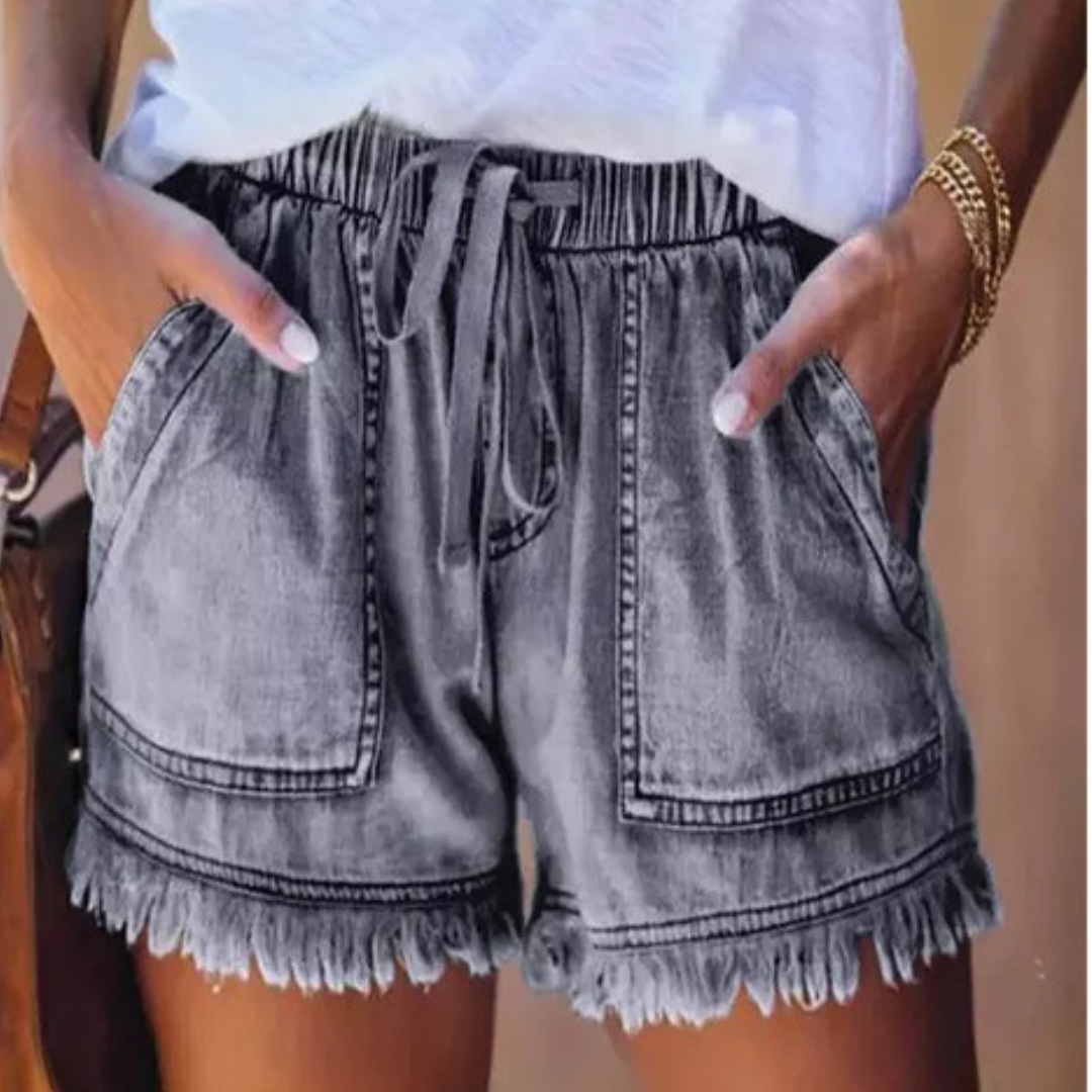 IMELDA | Casual Soft Waist-Tie Loose Fit Shorts