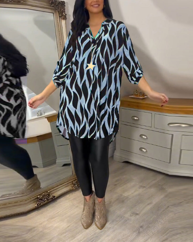 Lydia | Printed Loose-Fit Top