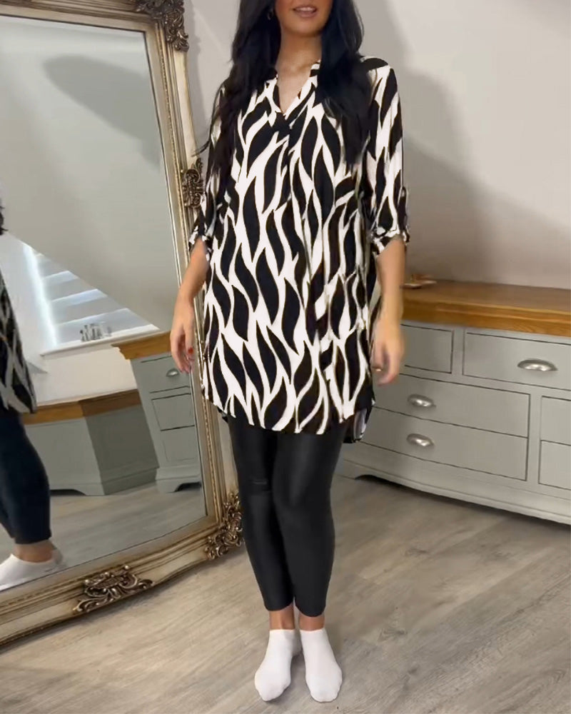 Lydia | Printed Loose-Fit Top