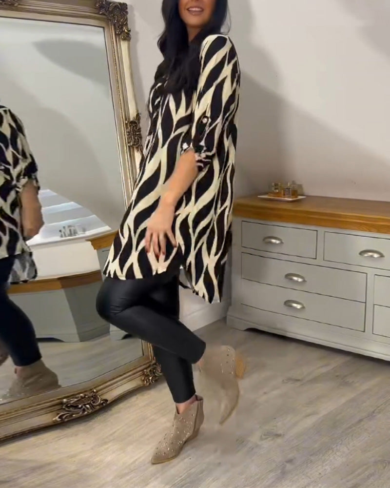 Lydia | Printed Loose-Fit Top