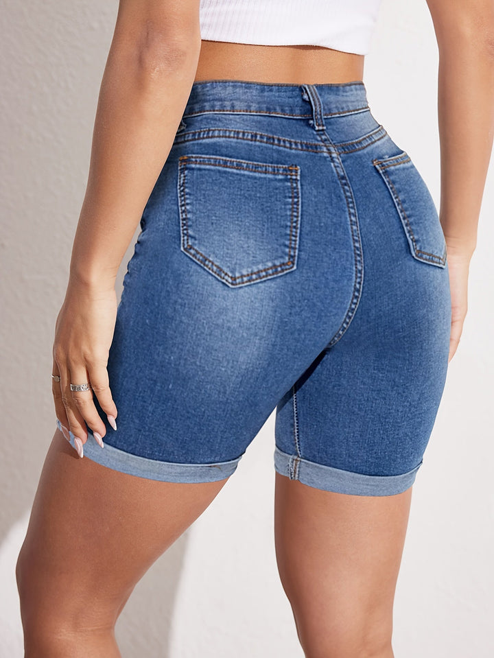 RAPHAELLE | Stretch-Fit Bermuda Jean Short