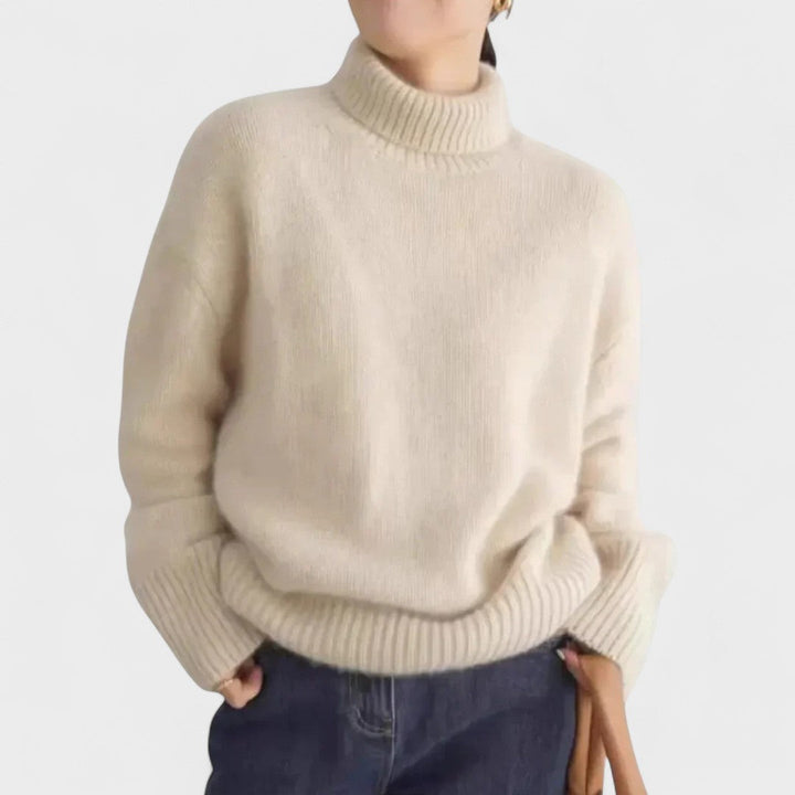 Athena | High Collar Cashmere Jumper