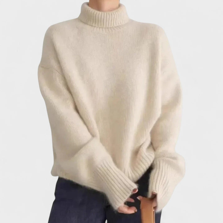Athena | High Collar Cashmere Jumper