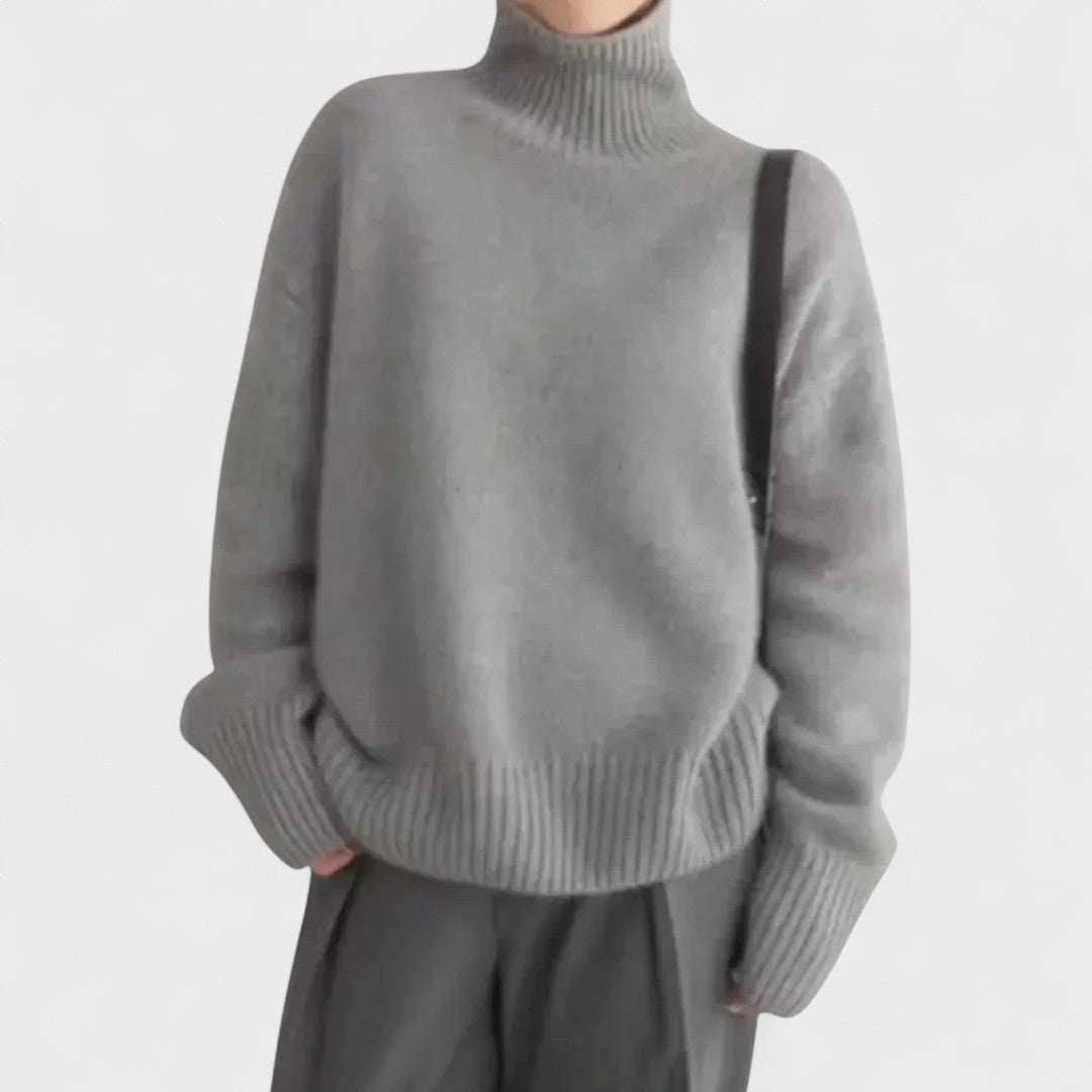Athena | High Collar Cashmere Jumper