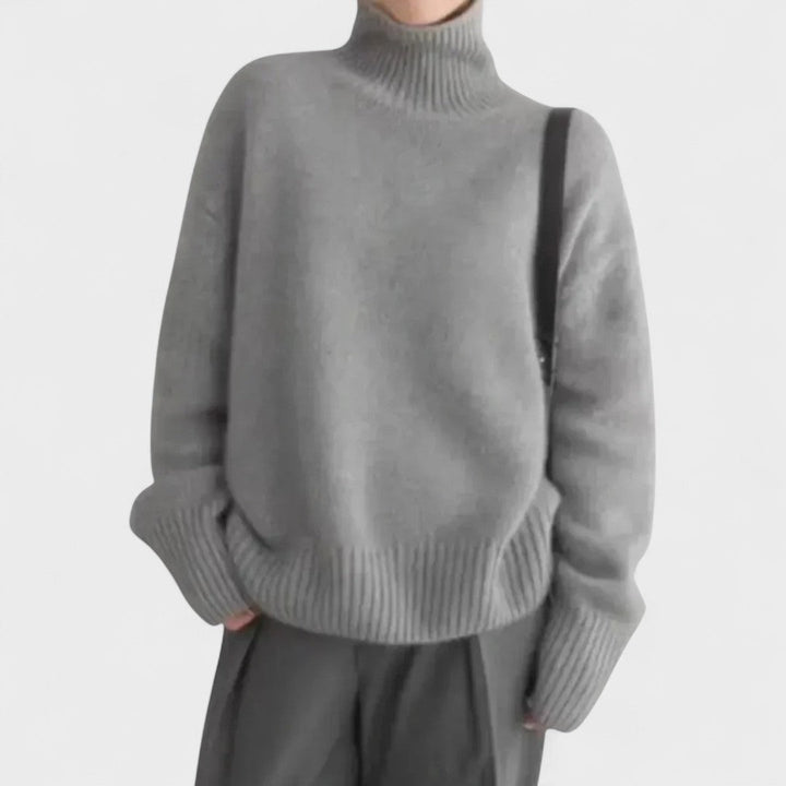 Athena | High Collar Cashmere Jumper