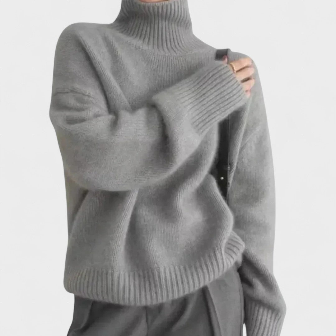 Athena | High Collar Cashmere Jumper