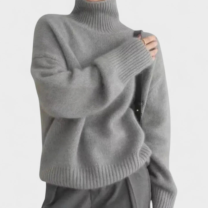 Athena | High Collar Cashmere Jumper