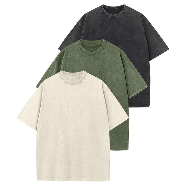 LUNA™ | Casual Crew Neck Loose Fit T-Shirt (3-Pack)