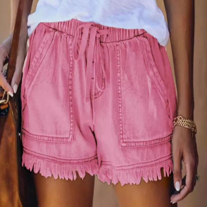 IMELDA | Casual Soft Waist-Tie Loose Fit Shorts