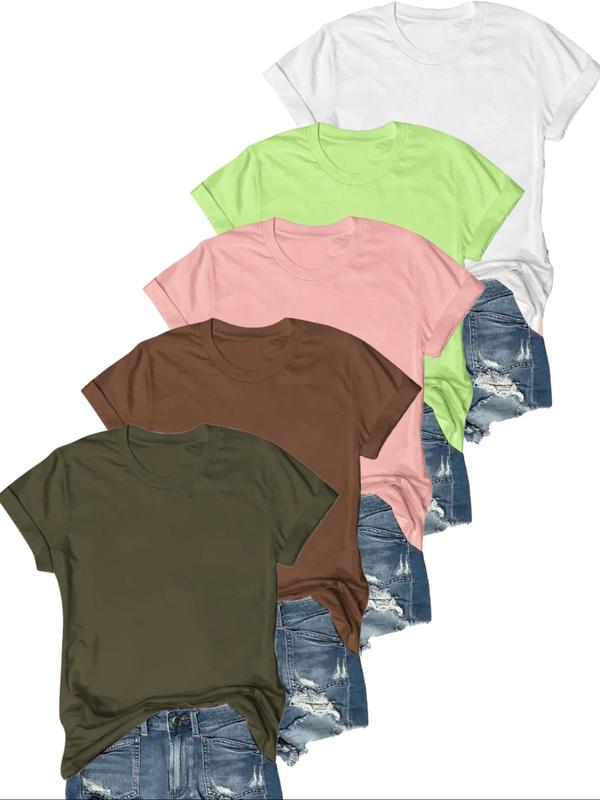 Lydia | Casual Short Sleeve Tee (Pack of 5)