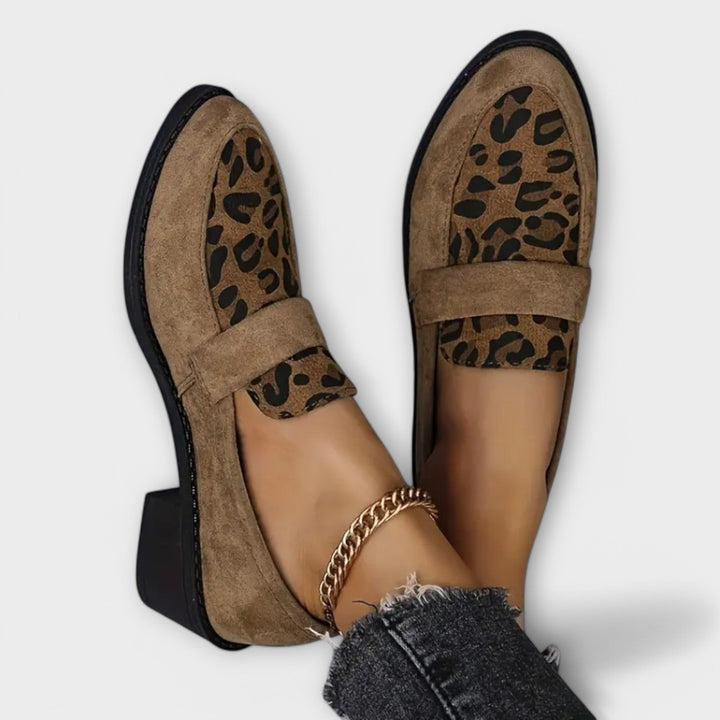 Karla – Elegant Women's Shoes with Leopard Print
