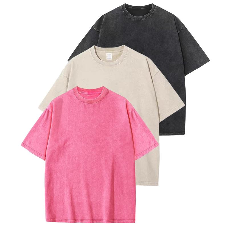 LUNA™ | Casual Crew Neck Loose Fit T-Shirt (3-Pack)