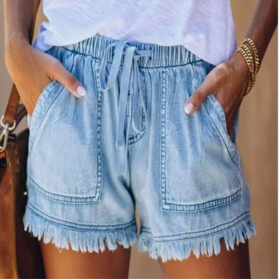 IMELDA | Casual Soft Waist-Tie Loose Fit Shorts