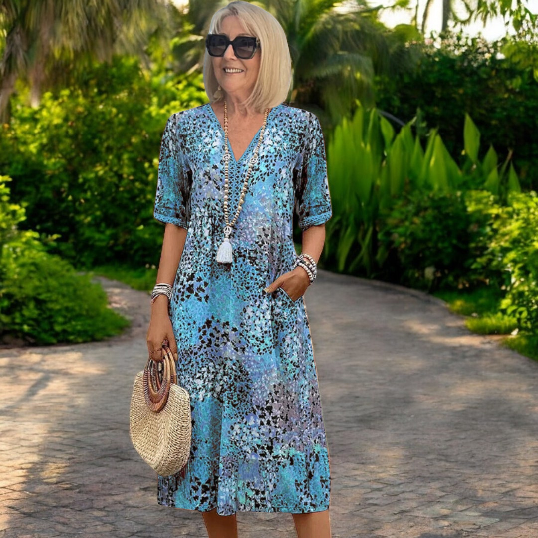 Angela | Lightweight Fluid Dress with Flattering Effect