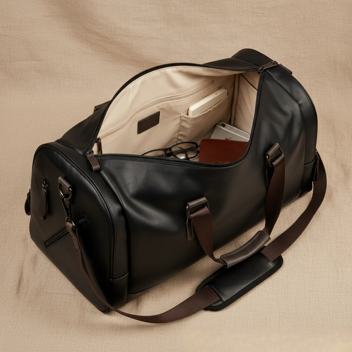 Oskar Leather Travel Bag