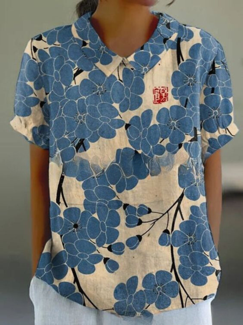 Livia™ | Vintage Print Shirt