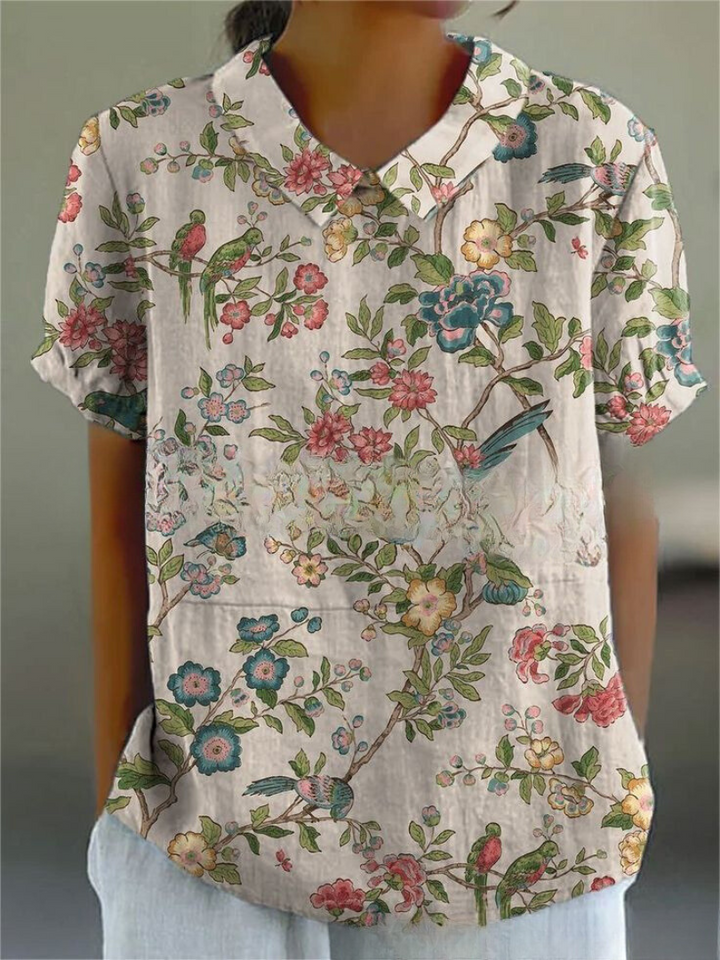 Livia™ | Vintage Print Shirt