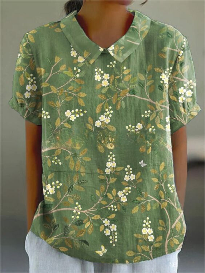 Livia™ | Vintage Print Shirt