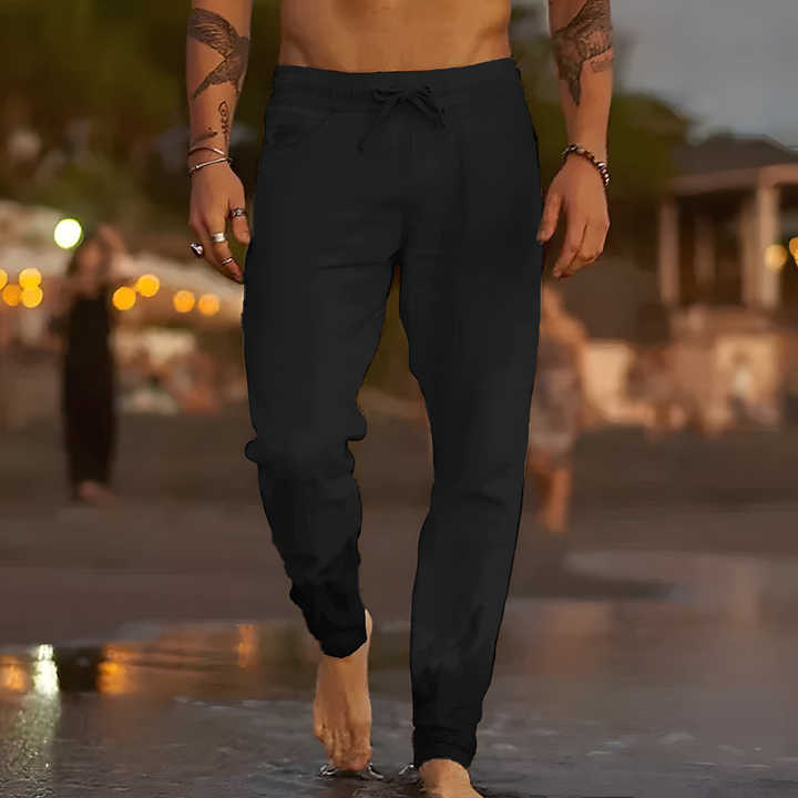 DAXEN 通気性の良いリネンパンツ