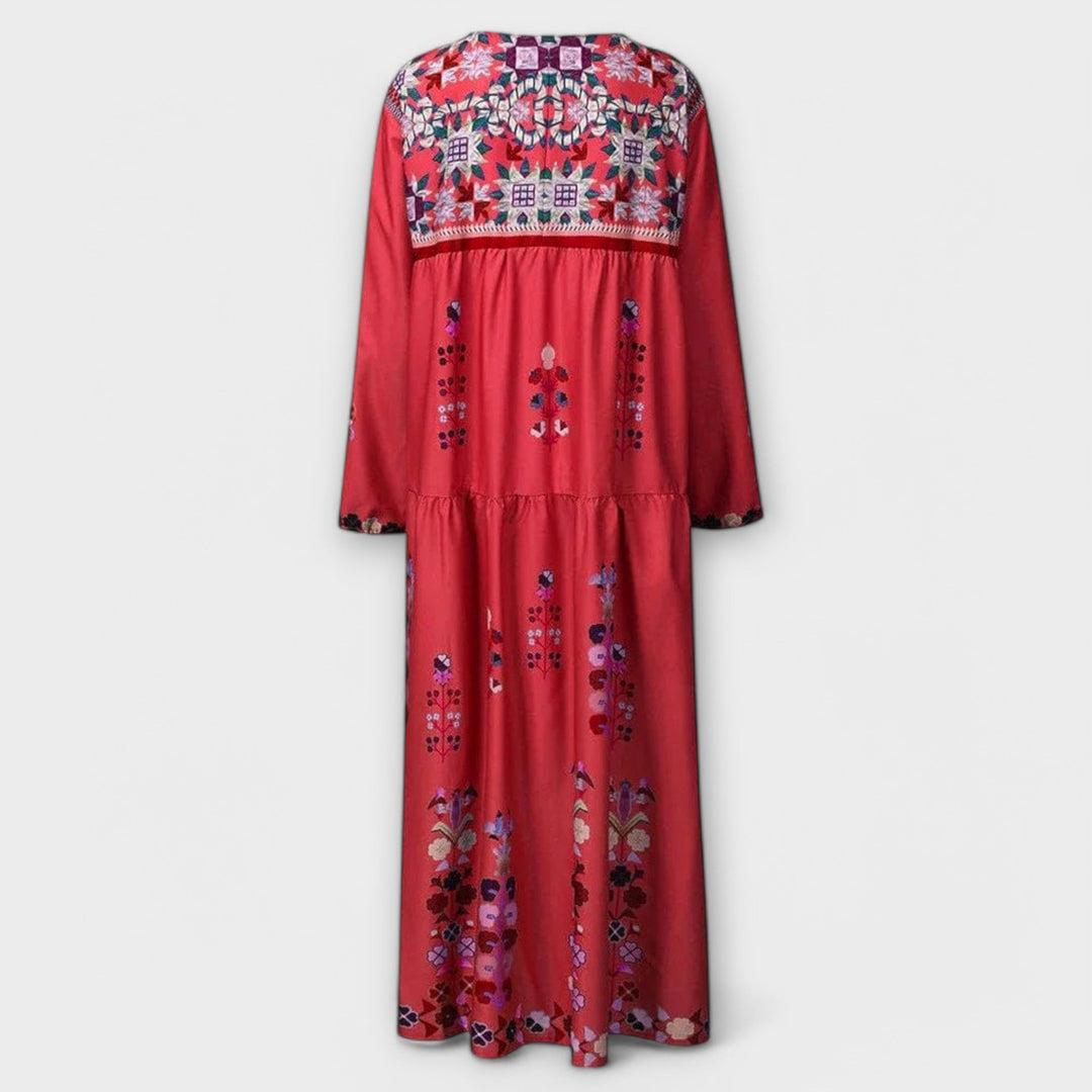 Vivi - Lässig’s Boho Linen Maxi Dress