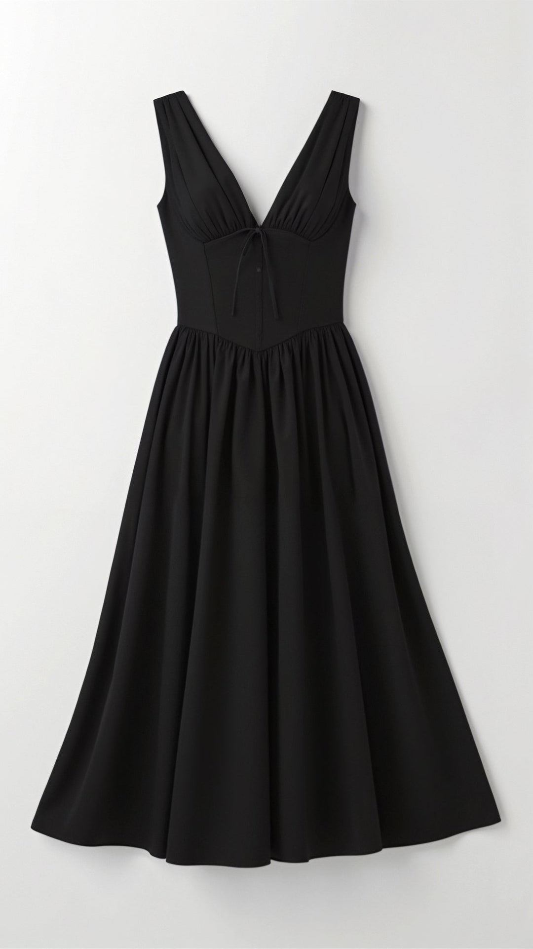 Emma Elegant Midi Plunge Dress