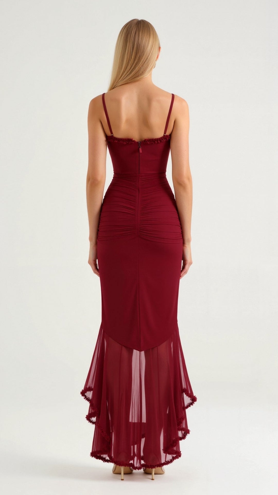 Edith Elegant Sweetheart Maxi Dress