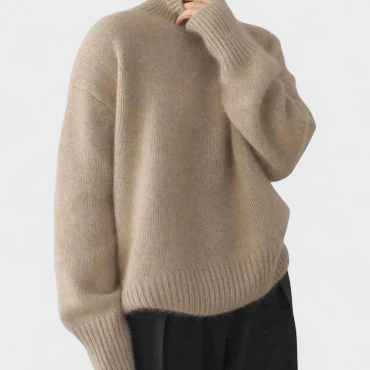 Athena | High Collar Cashmere Jumper