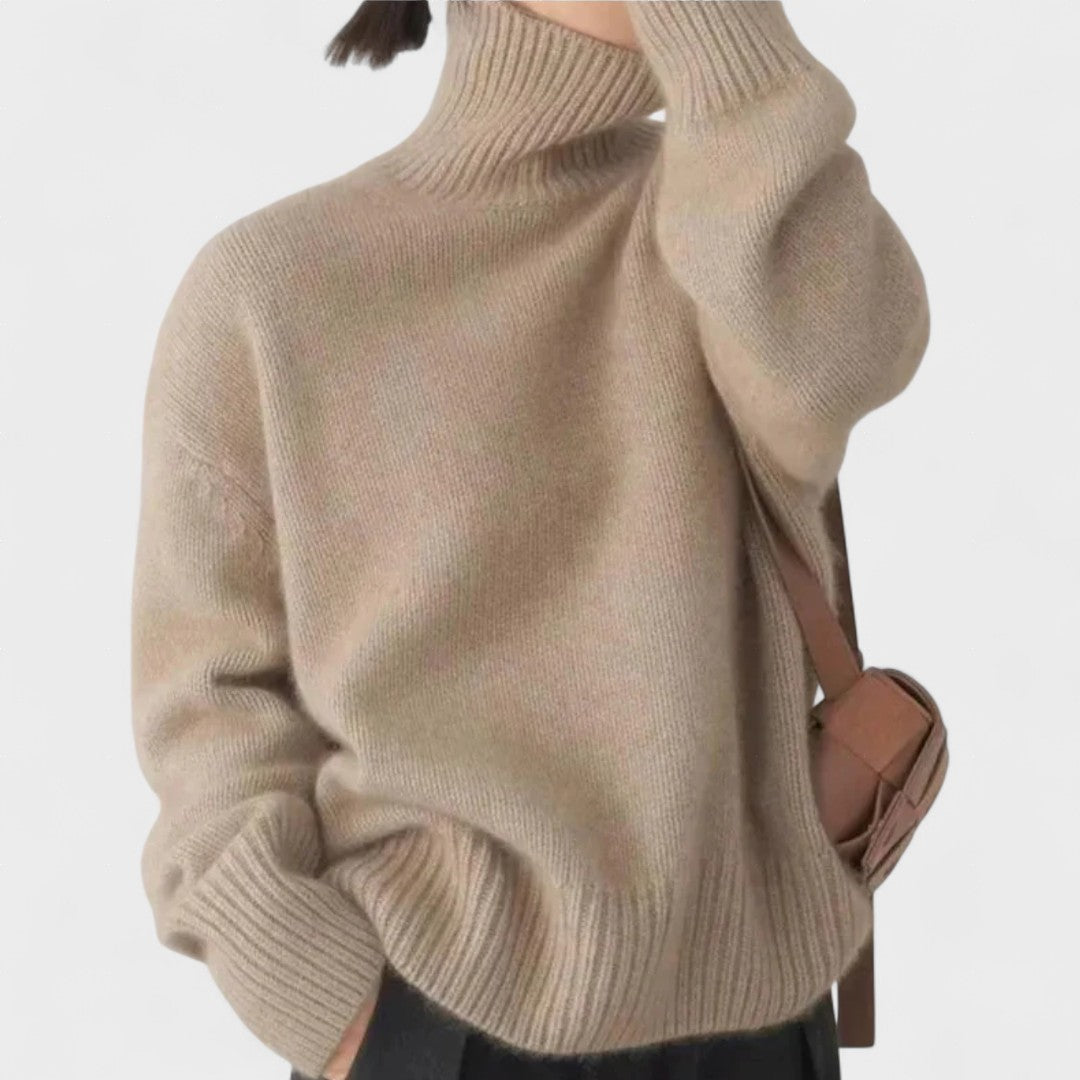 Athena | High Collar Cashmere Jumper