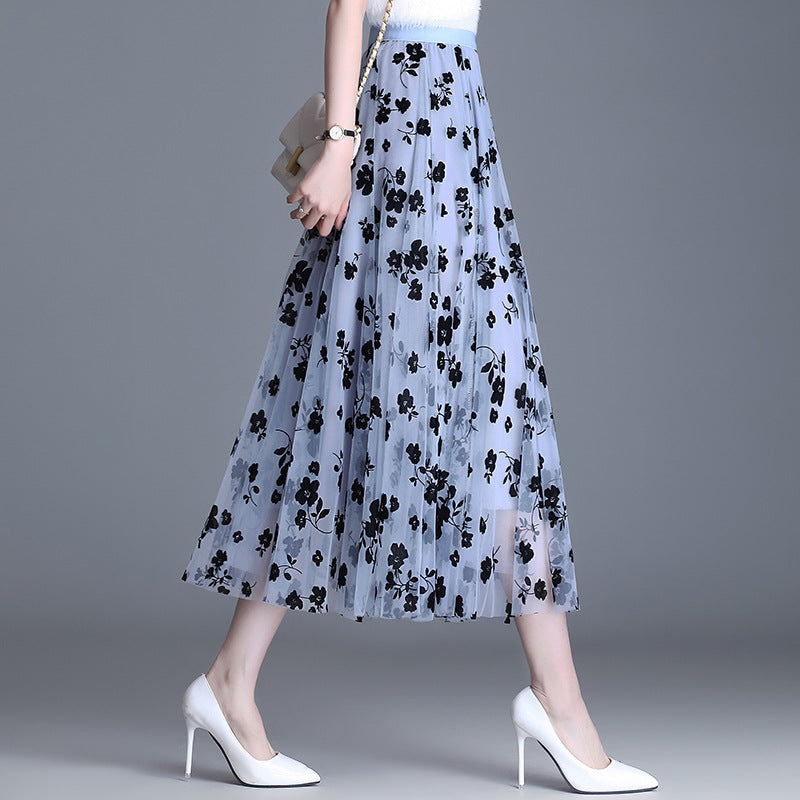 ADELINE | Chic Floral Midi Skirt