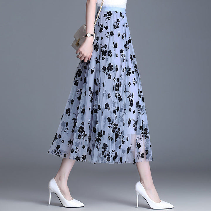ADELINE | Chic Floral Midi Skirt