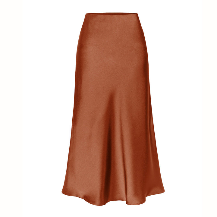 KEITH | Elegant High Waist Side Slit Midi Skirt