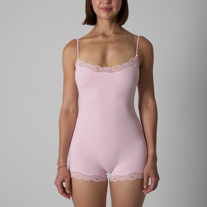 MARILYN | Chic Slim Seamless Spaghetti Strap Bodysuit