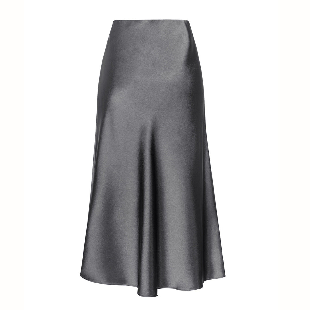 KEITH | Elegant High Waist Side Slit Midi Skirt