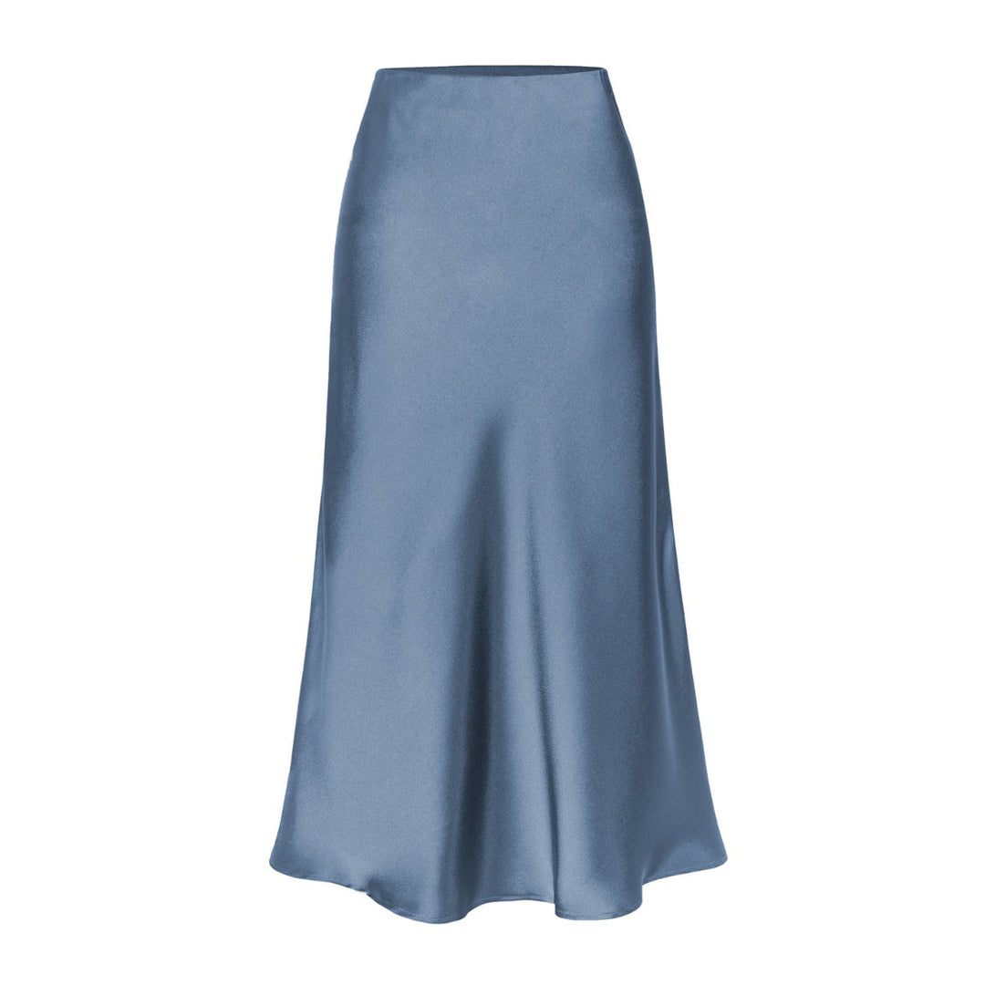 KEITH | Elegant High Waist Side Slit Midi Skirt