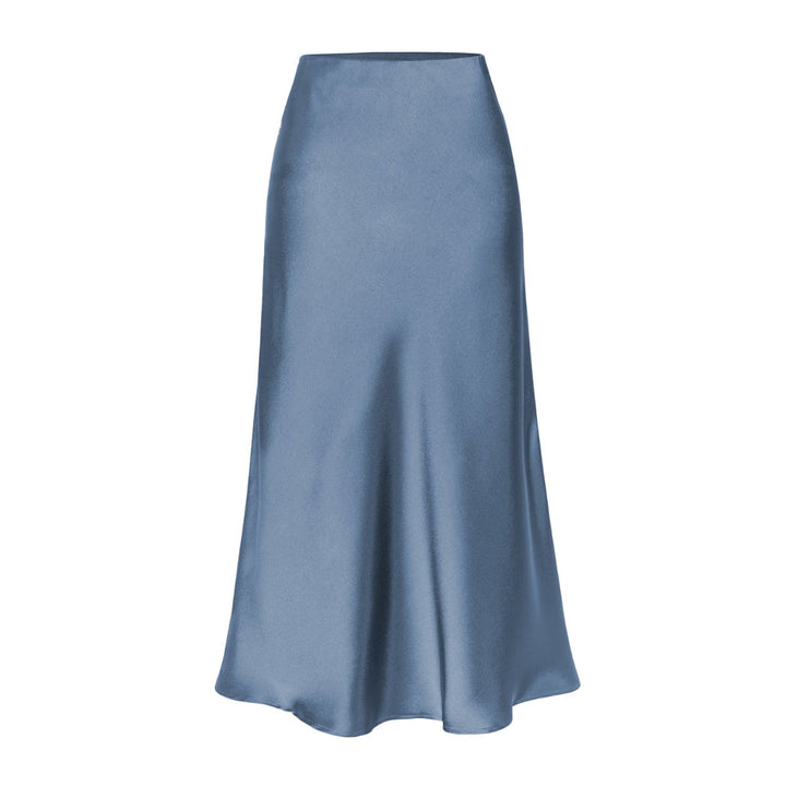 KEITH | Elegant High Waist Side Slit Midi Skirt
