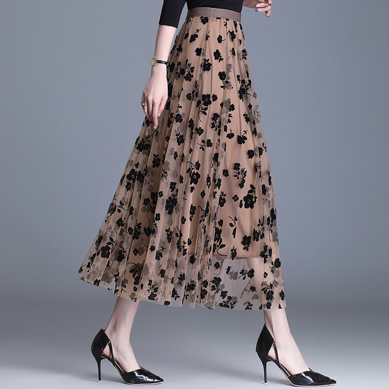 ADELINE | Chic Floral Midi Skirt