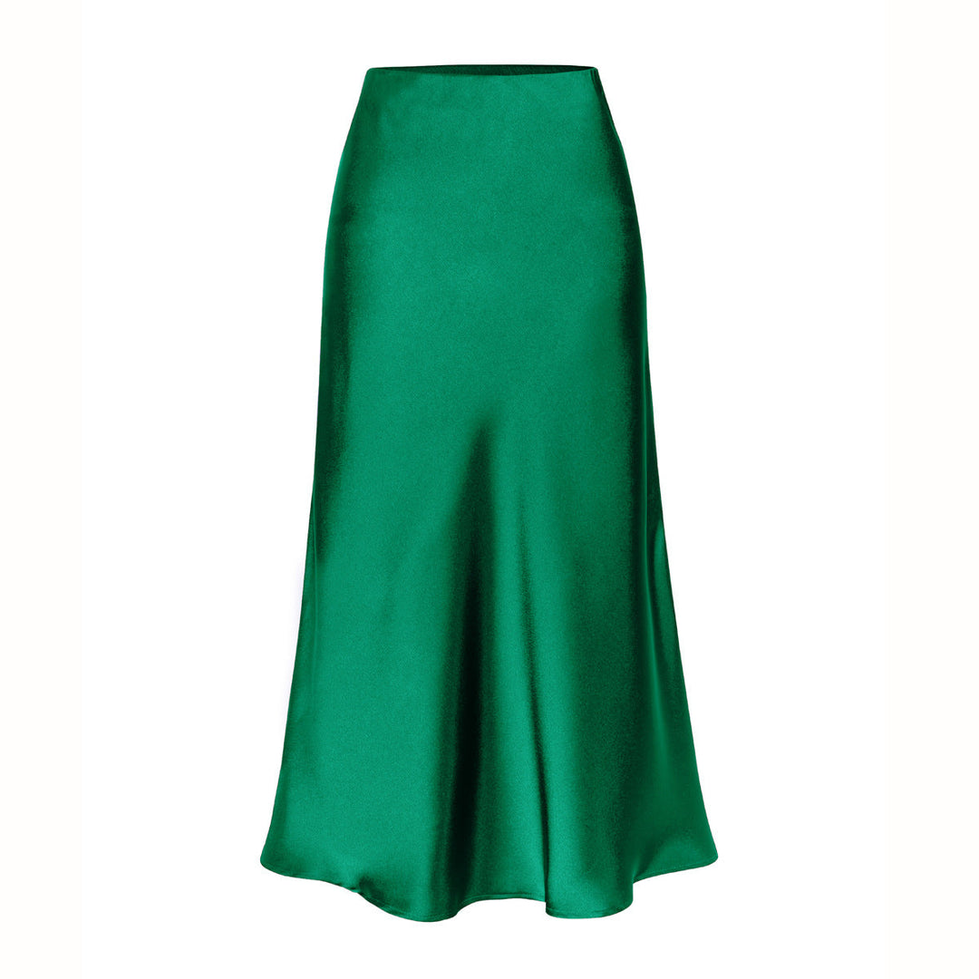 KEITH | Elegant High Waist Side Slit Midi Skirt